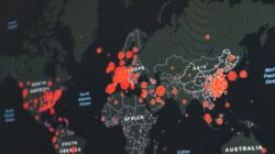 World map shows spread of coronavirus across countries