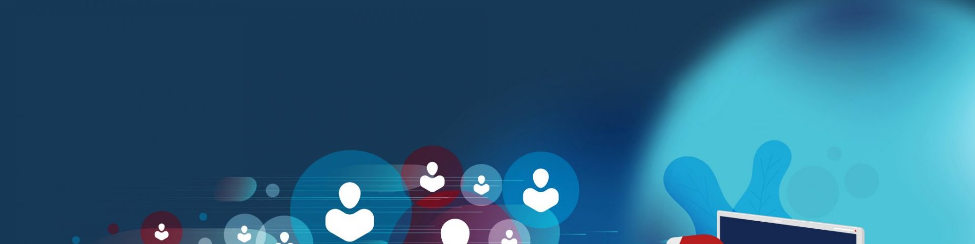 Arm with a magnet reaches through a screen to grab customers.