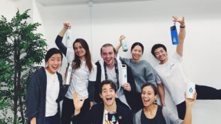 3 Lessons from mymizu for Launching Your Social Enterprise The mymizu team, posing with reusable water bottles that help reduce plastic waste