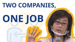Unilever Japan HR Director Yuka Shimada talking about plural employment.