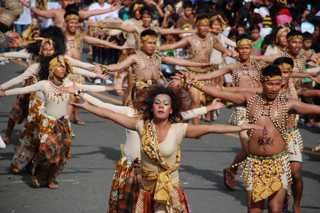Parade for the babaylan festival in the Philippines