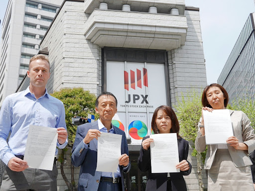 Five climate groups filed a shareholder resolution to 4 Japanese listed companies in April