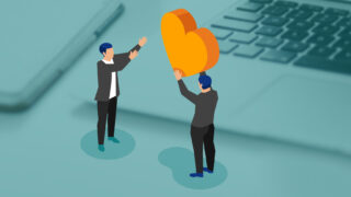 Boost Your Business with the Reciprocity Principle two pairs of hands exchanging a heart symbol