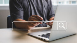 The State of Search Engines in 2025 is Concerning businessman using Searching Browsing Internet of things (IoT) internet network for Searching Browsing Internet Data